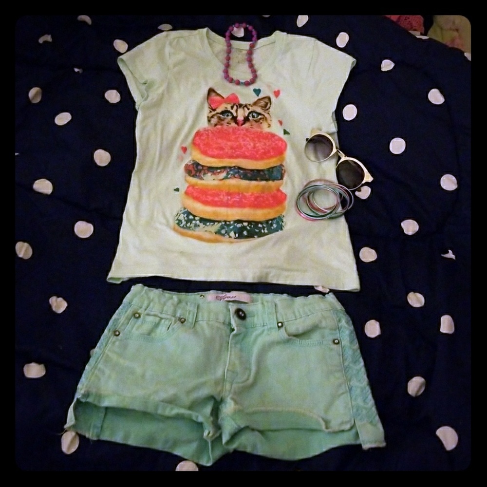 Children's Place Top & matching Vigoss jean shorts